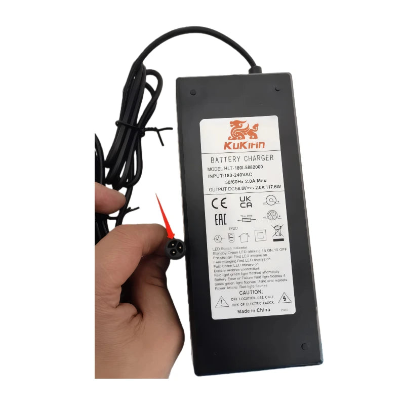 Kukirin G3 Pro Scooter Battery Charger Version B