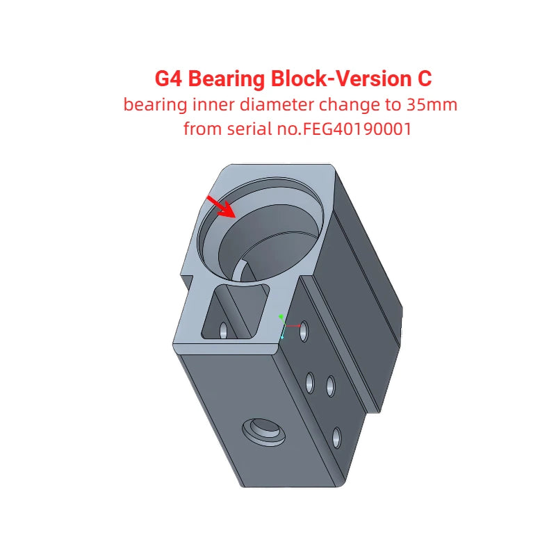 Kukirin G4 Electric Scooter Bearing Block Version C