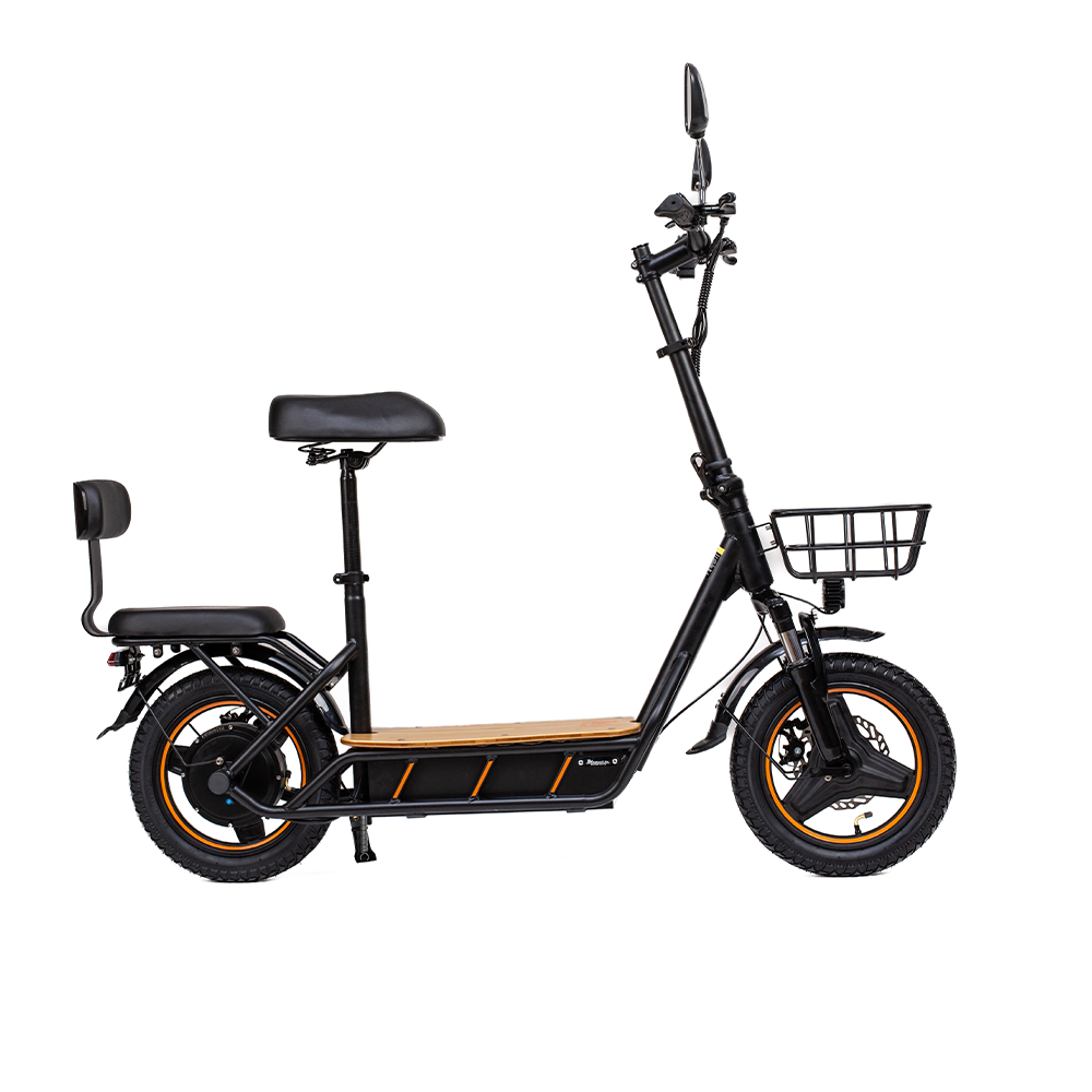 KuKirin C1 PRO Electric Scooter: Comfortable Design with Seat and Basket – A Practical Choice for Daily Commutes and Errands