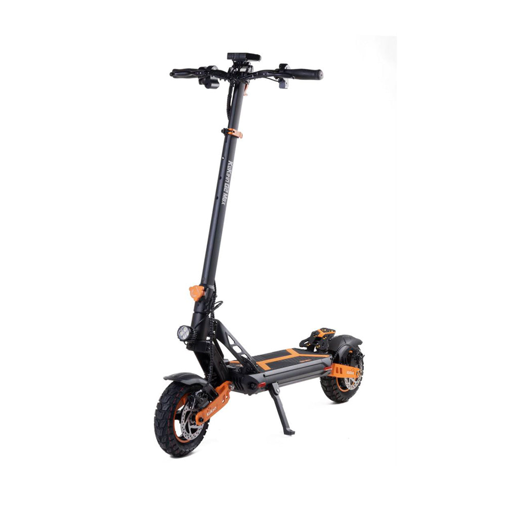 KuKirin G2 Max electric scooter with seat, featuring 10-inch off-road tires, a powerful 1000w motor, and a foldable frame for reliable adult commuting and rugged terrain performance.